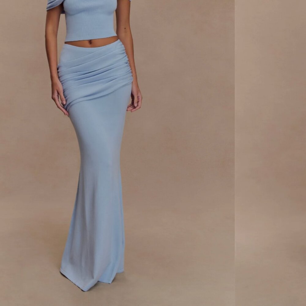 BRAND NEW - MESHKI Knit Gathered Maxi Skirt